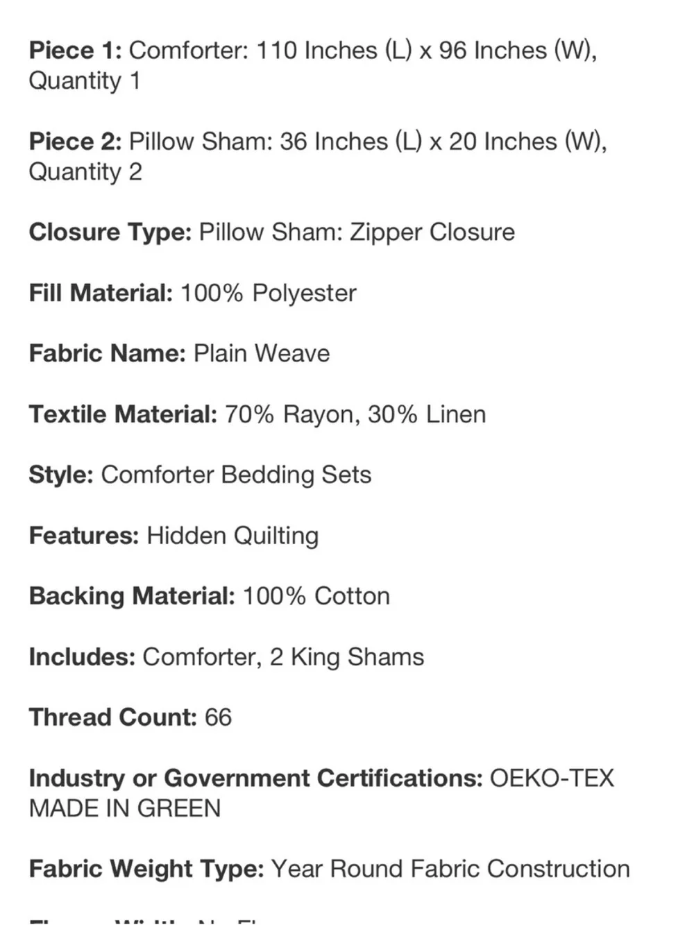 Casaluna King Dark Teal Heavyweight Linen Blend Comforter Set
